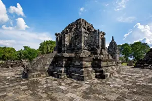 Temple Prints: The Main Temple at Candi Lumbung Within Prambanan Temple Complex, Central Java, Indonesia