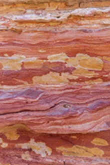 Images Dated 20th July 2023: Majestic layers of rock photographed from close up, Cable Beach, Broome, Western Australia