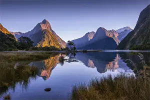 Fiordland National Park And Milford Sound, South Island Prints: The majestic view of milford sound in the Fiordland national park