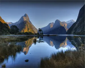 Fiordland National Park And Milford Sound, South Island Prints: The majestic view of milford sound in the Fiordland national park