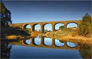 Rail Transportation Prints: Malmsbury viaduct, Victoria, Australia
