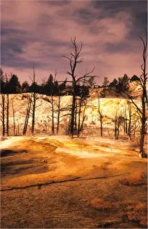 Wyoming Prints: Mammoth springs, Yellowstone National Park, Wyoming