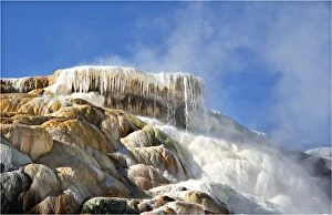 Images Dated 12th September 2013: Mammoth springs, Yellowstone National Park, Wyoming