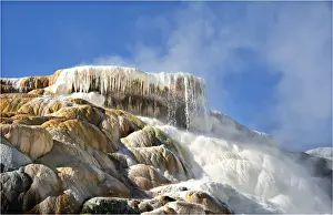 Wyoming Prints: Mammoth springs, Yellowstone National Park, Wyoming