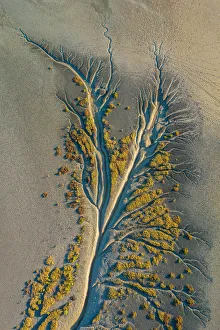 <b class=qtipBold><figcaption>Mangrove Aerial</figcaption></b><br>Mangrove tributaries wind their way through salt flats.<br><em>© Phil Copp</em> Mangrove Aerial