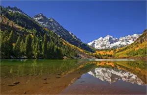 Colorado Prints: Maroon Bells, Colorado, south western United States of America
