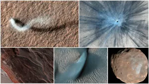 Images Dated 17th August 2020: Mars Reconnaissance Orbiter Image Collage