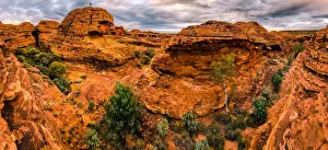 Watarrka Prints: Maze of weathered sandstone domes at Watarrka National Park