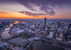 Melbourne city view, Victoria, Australia