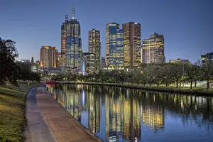 Yarra River Prints: Melbourne at dusk
