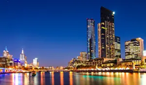 City Life Prints: Melbourne Night View