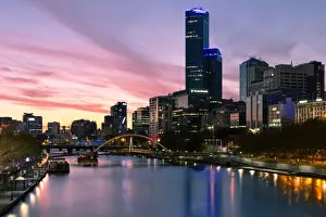 Yarra River Prints: Melbourne Rialto Towers
