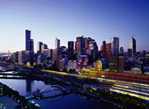 Yarra River Prints: Melbourne Skyline