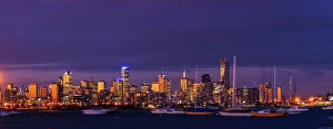 Awe Inspiring Australian Panoramas Collection: Melbourne Sunset from Williamstown