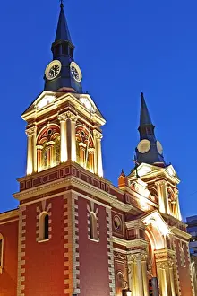 John W Banagan Prints: Merced Church, La Merced museum, Santiago, Chile