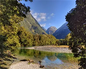 The Milford Track and Clinton River Valley in the South Island of New Zealand
