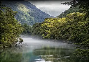 The Milford Track and Clinton River Valley in the South Island of New Zealand
