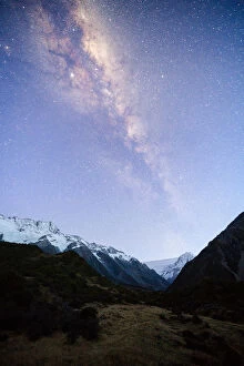 Images Dated 6th July 2019: Milky way over mount Cook national park, Hooker valley, New zealand