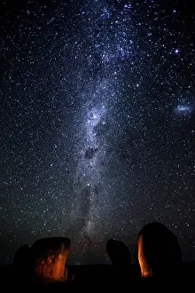 John White Photos Prints: Milky Way over Murphy's Hay Stacks