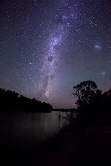 Images Dated 24th February 2014: Milky Way over the Murray River. Australia