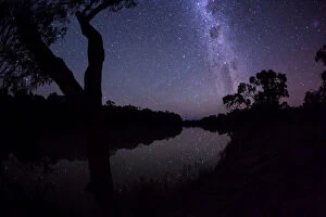Images Dated 24th February 2014: Milky Way over the Murray River. Australia