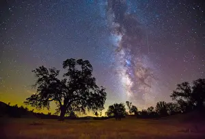 The Milky Way and One Perseid Meteor