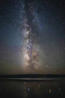 Milky way and streaked reflection