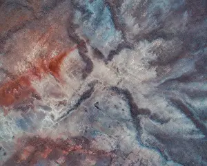Mining textures as seen from above, New South Wales, Australia