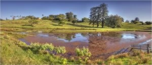 Images Dated 27th October 2012: The Mission valley lagoon after rains on Norfolk Island, South Pacific