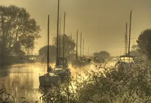 Yacht Prints: Misty dawn