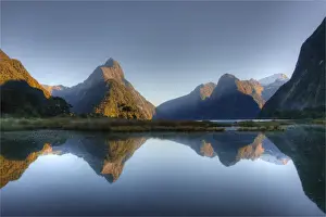 Fiordland National Park And Milford Sound, South Island Prints: Mitre Peak, Milford sound, South Island, New Zealand