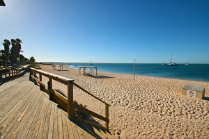 Monkey Mia Resort where the dolphins come to shore in Western Australia