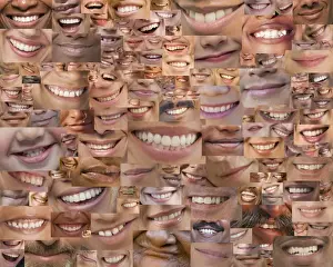30 39 Years Prints: Montage of smiles