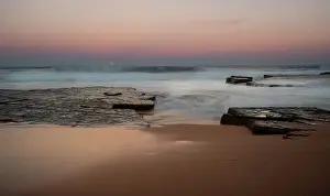 Popular Australian Destination Prints: Moonrise Turimetta