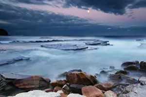 Moonrise over Turimetta Beach