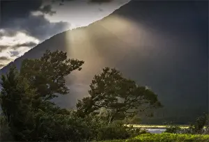 Morning light, Hst Pass in the mountains of the South Island of New Zealand