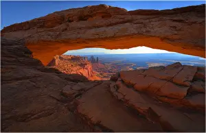 Arch Prints: Morning light at Mesa Arch, Canyonlands National Park, Utah
