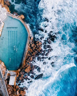 Images Dated 8th July 2020: Morning Swim at Bronte Ocean Pool