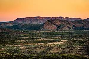 Alice Springs Prints: Mount Gillen at West Macdonnell Ranges