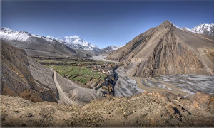 Mountain view near Dzarkot, Mustang region, Western Himalayas, Nepal Mountain view near Dzarkot, Mustang region, Western Himalayas, Nepal