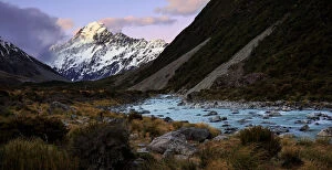 Images Dated 20th October 2015: Mt Cook Sunset pamorama