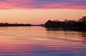 Murray River sunset. South Australia