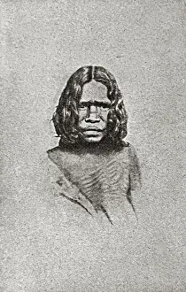 Native woman from Australia, headshot