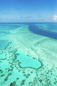 Great Barrier Reef Prints: Natural Textures of Great Barrier Reef from the porthole of the scenic flight