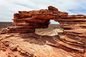 Natures Window Natural Rock Formation - Kalbarri National Park, Western Australia Natures Window Natural Rock Formation - Kalbarri National Park, Western Australia