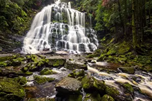 Nelson Falls in Franklin-Gordon Wild Rivers National Park, Tasmania