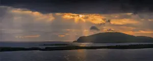 Ness of Burgi dusk, shetland Islands, Scotland