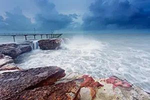 Louise Denton Prints: Nightcliff Jetty Under monsoon skies