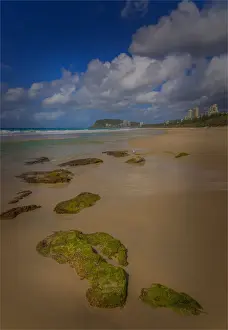 Gold Coast Prints: Nobbies beach, on the Gold coast of southern Queensland