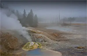 Wyoming Prints: Norris Basin, Yellowstone National Park, Wyoming, USA